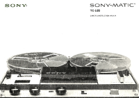Sony TC-105 - Owners Manual 